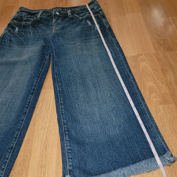 575 denim wide leg capris jeans 26 - Picture 8 of 12
